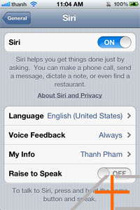 siri settings siri settings