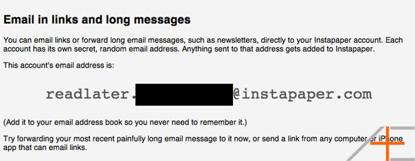 your instapaper email your instapaper email