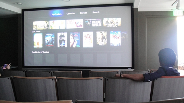 They have a theatre inside their office. It's pretty awesome. This where also all employees watch the livestream of Apple events.