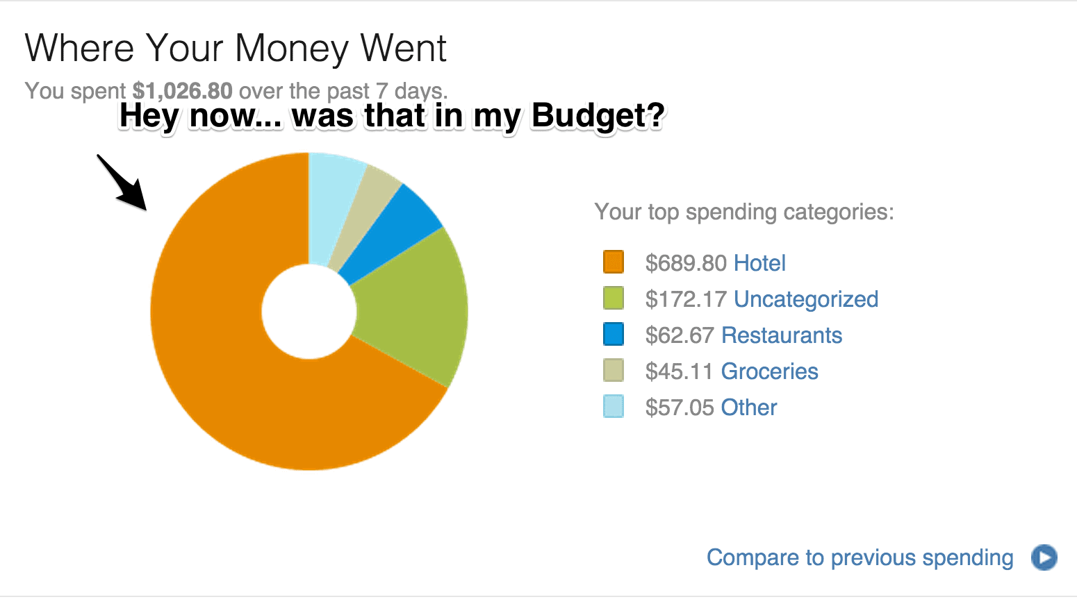 mint weekly budget