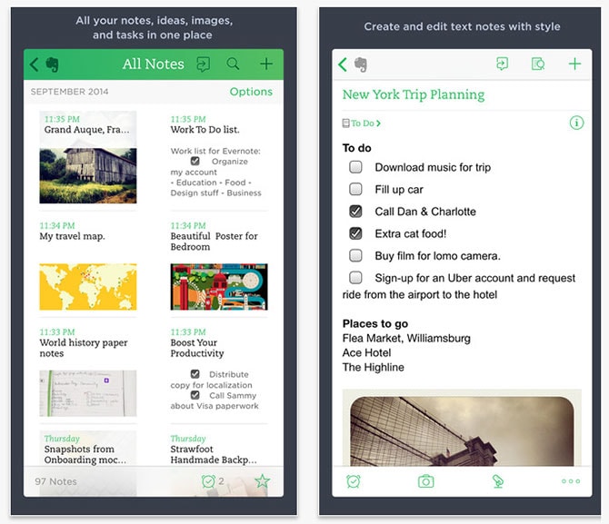 evernote todo list app