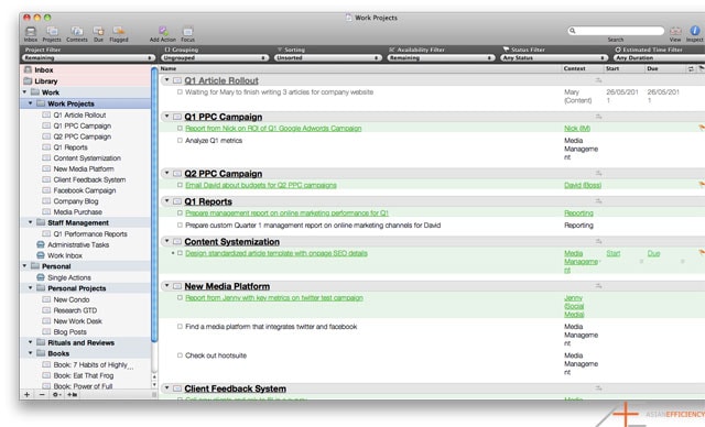 OmniFocus: Tom's Business Flags