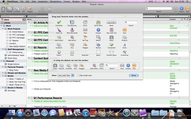 OmniFocus Toolbar Drag and Drop OmniFocus Toolbar Drag and Drop