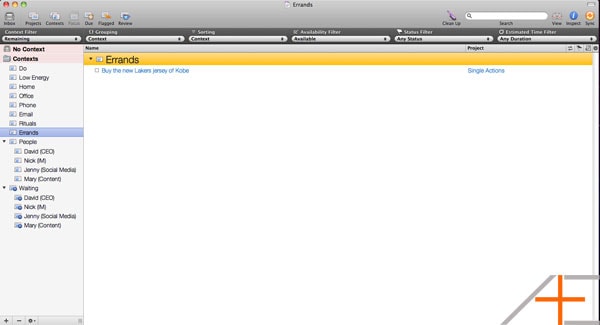 Omnifocus Errands perspective.