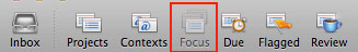 Omnifocus Focus button Omnifocus Focus button