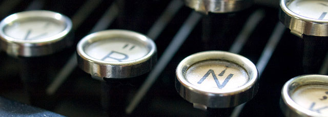 Typewriter keys