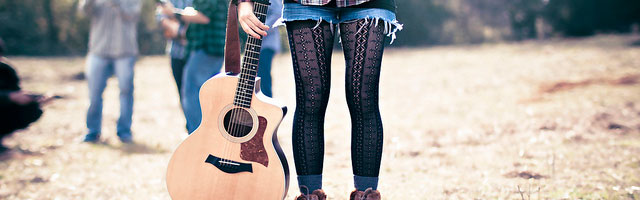 Guitar and Tights