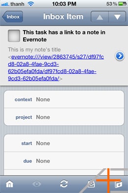 Evernote Note Links work on iOS as well.