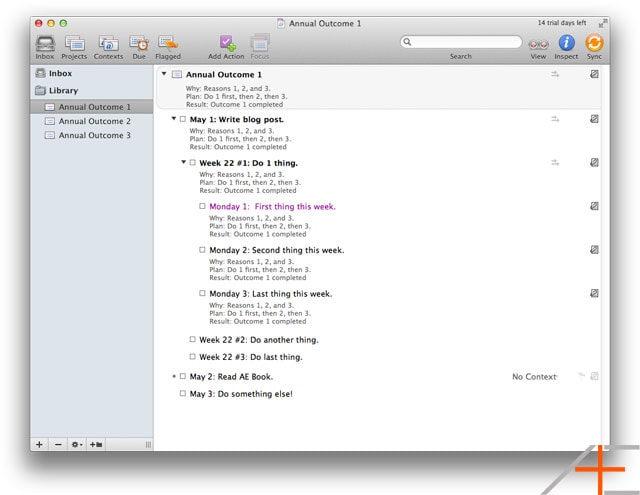 Agile Results in OmniFocus Attempt Agile Results in OmniFocus Attempt