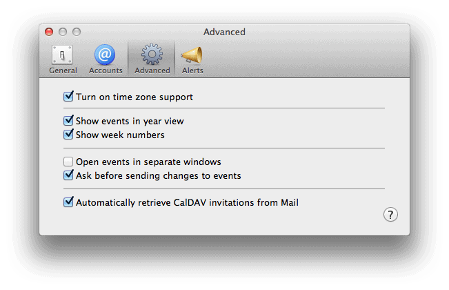 OS X's Calendar time zone support