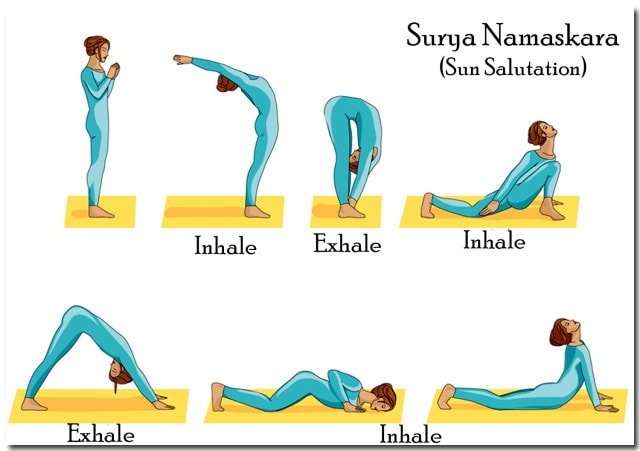 A couple simple sun salutations for you to practice.