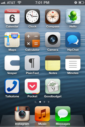 Dylan Homescreen