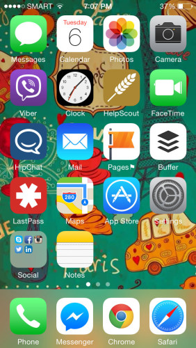 Marie Homescreen