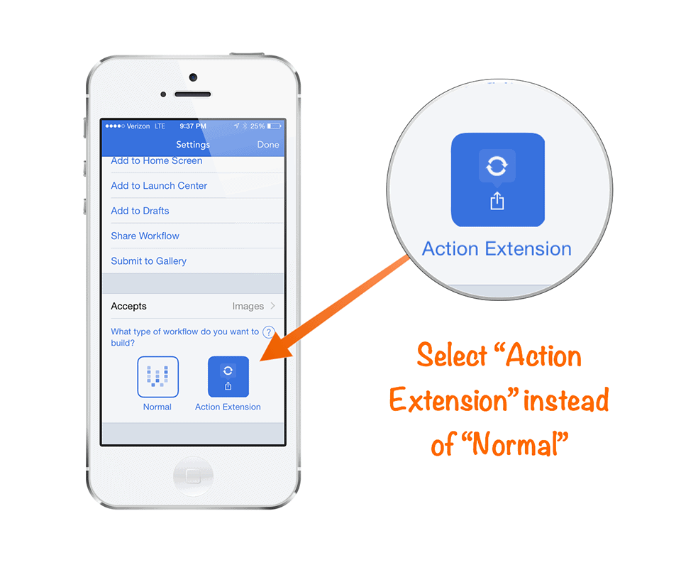 Action Extensions in Workflow