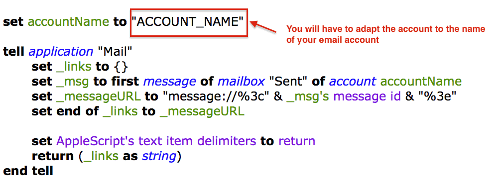 Adapt lmail snippet part 1