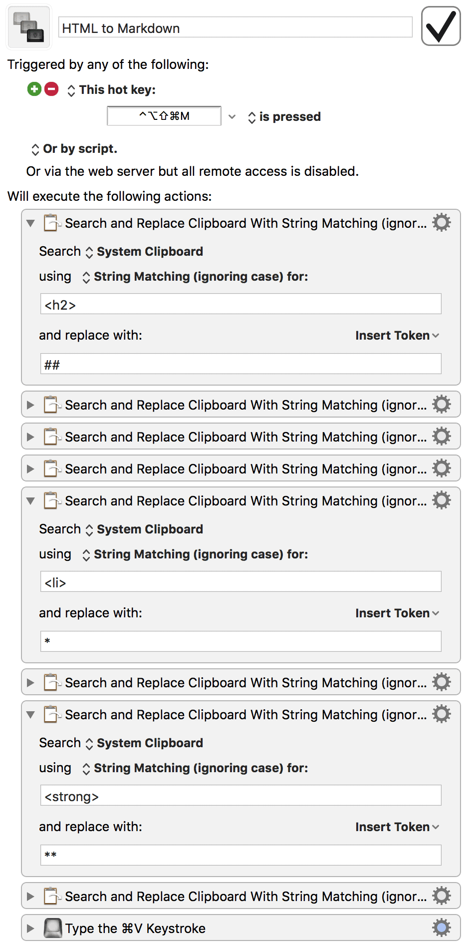 HTML to Markdown macro