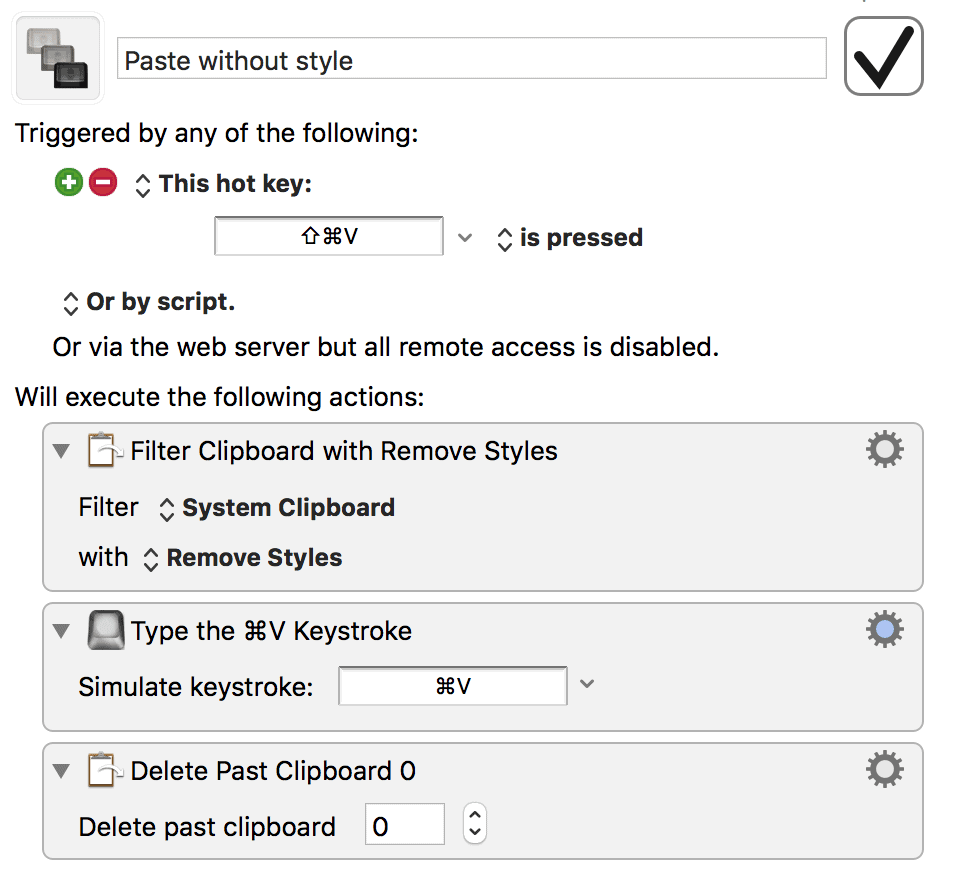 Paste without style macro