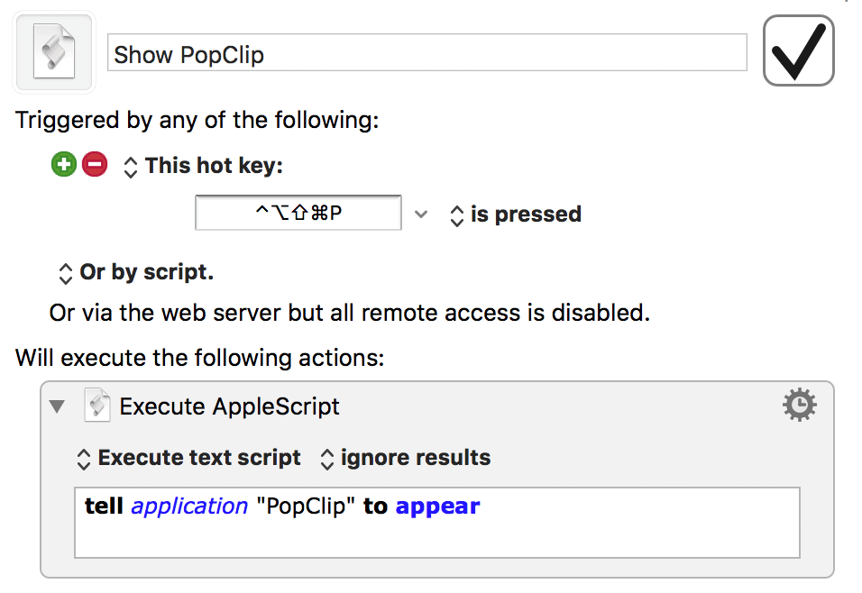 Show PopClip macro