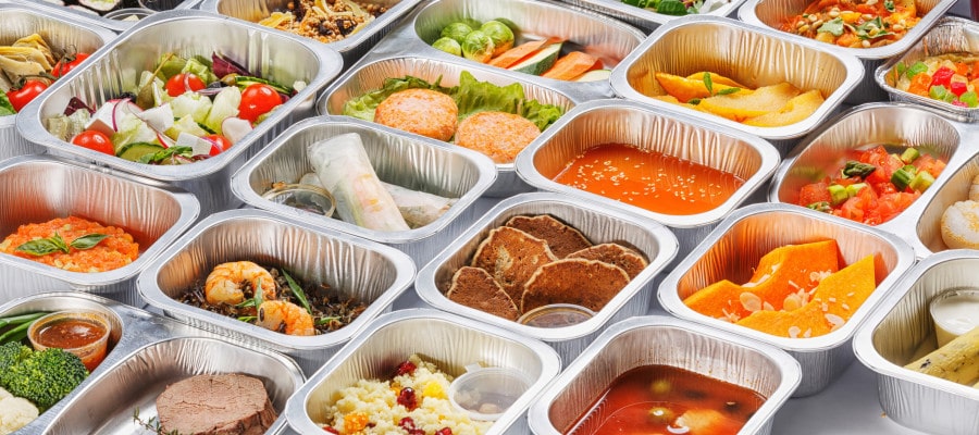 Food in containers