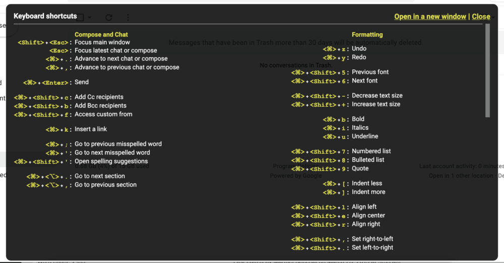 Gmail Shortcut