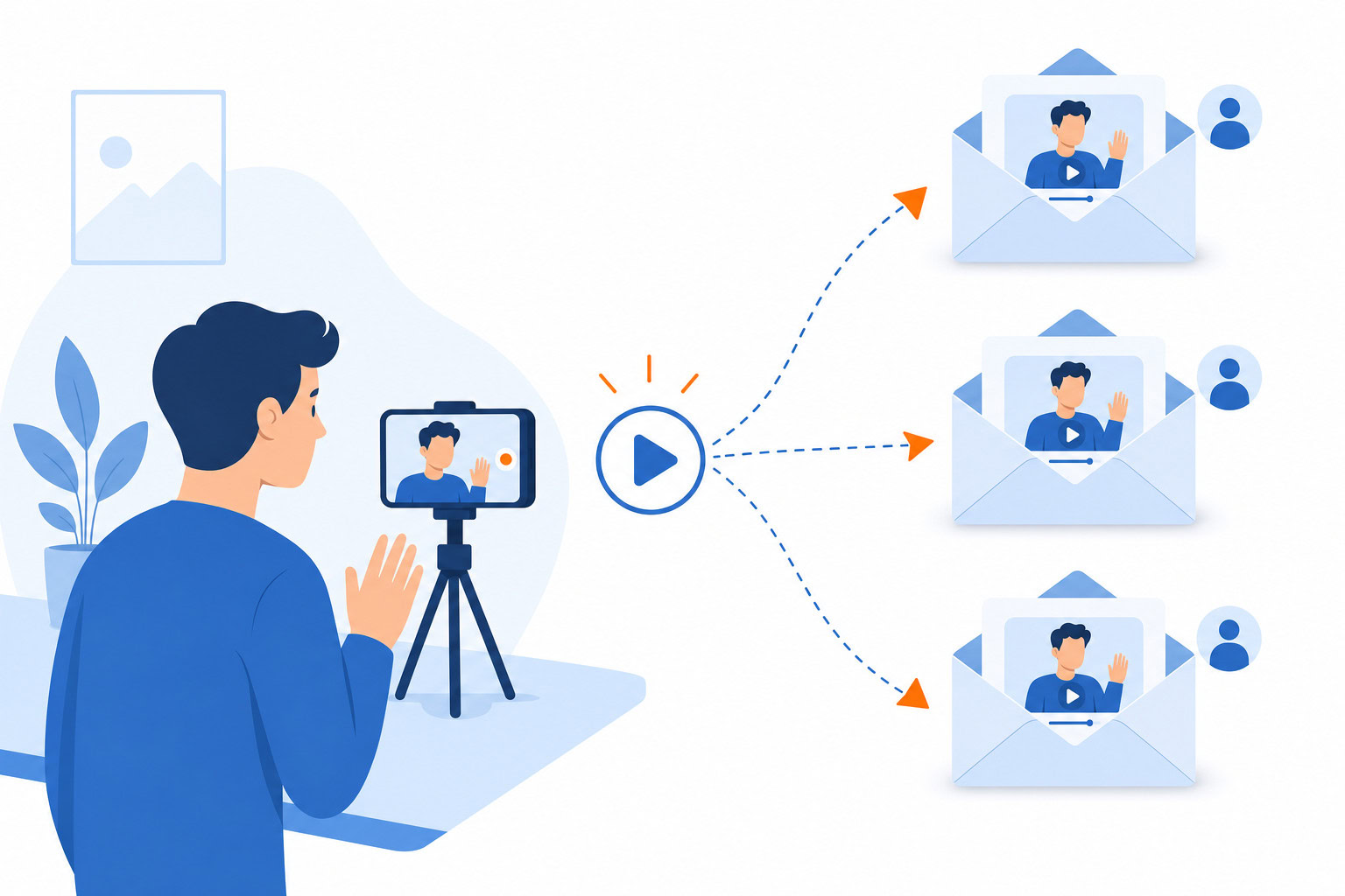 Supporting illustration for ai async communication