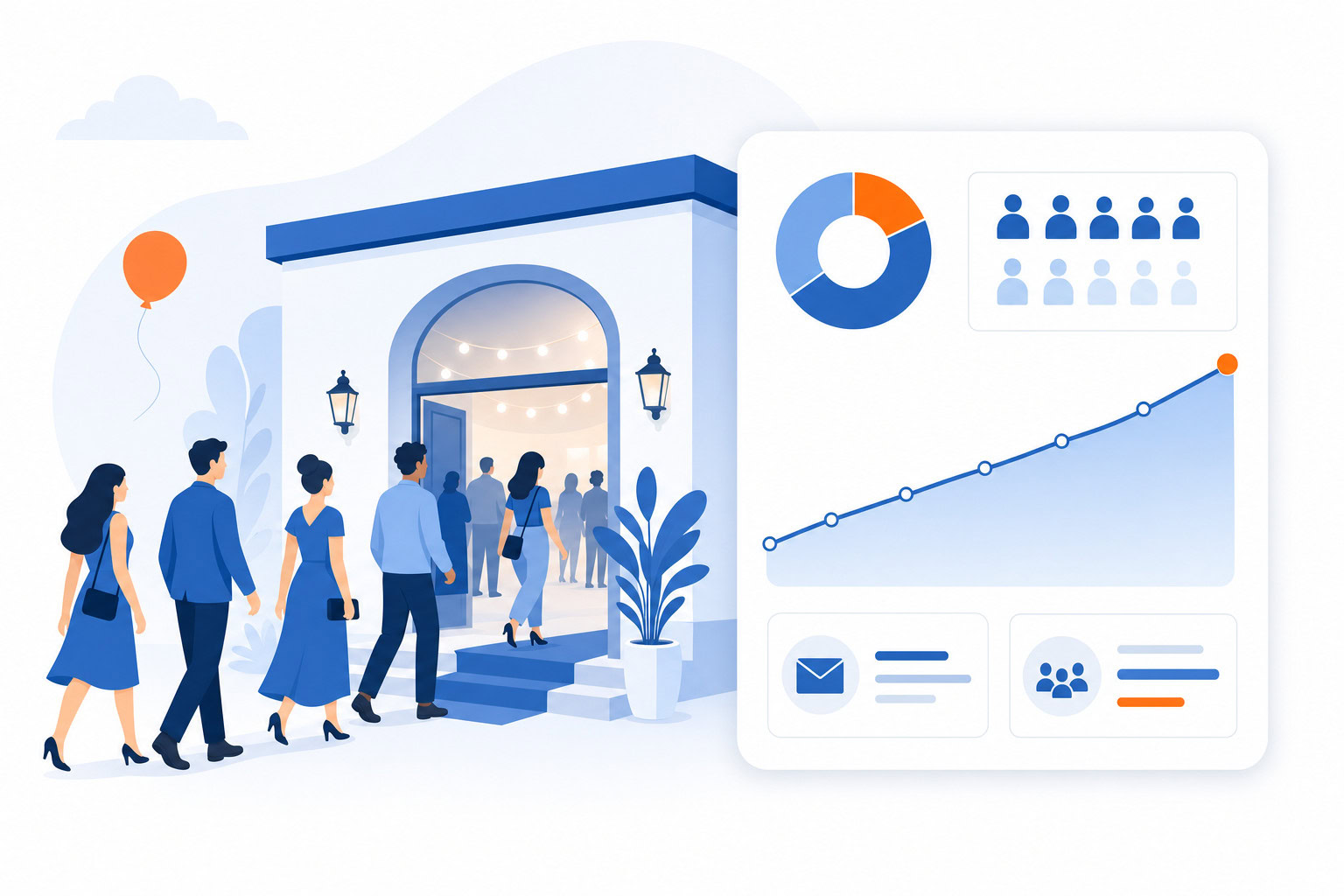 Supporting illustration for ai event planning