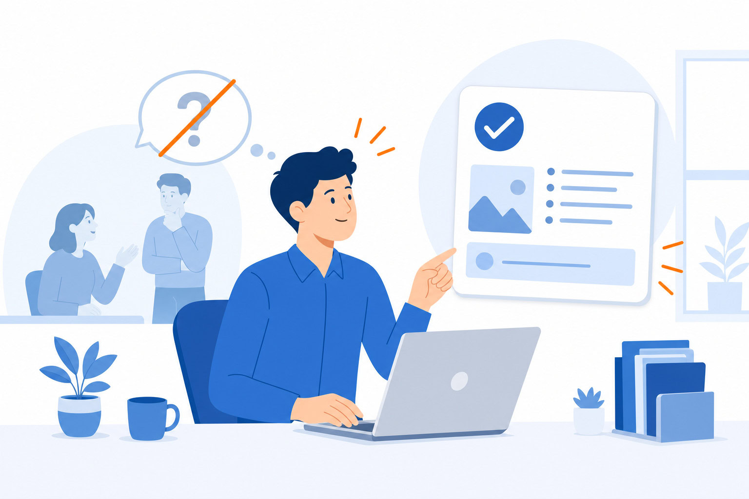 Supporting illustration for ai knowledge base teams