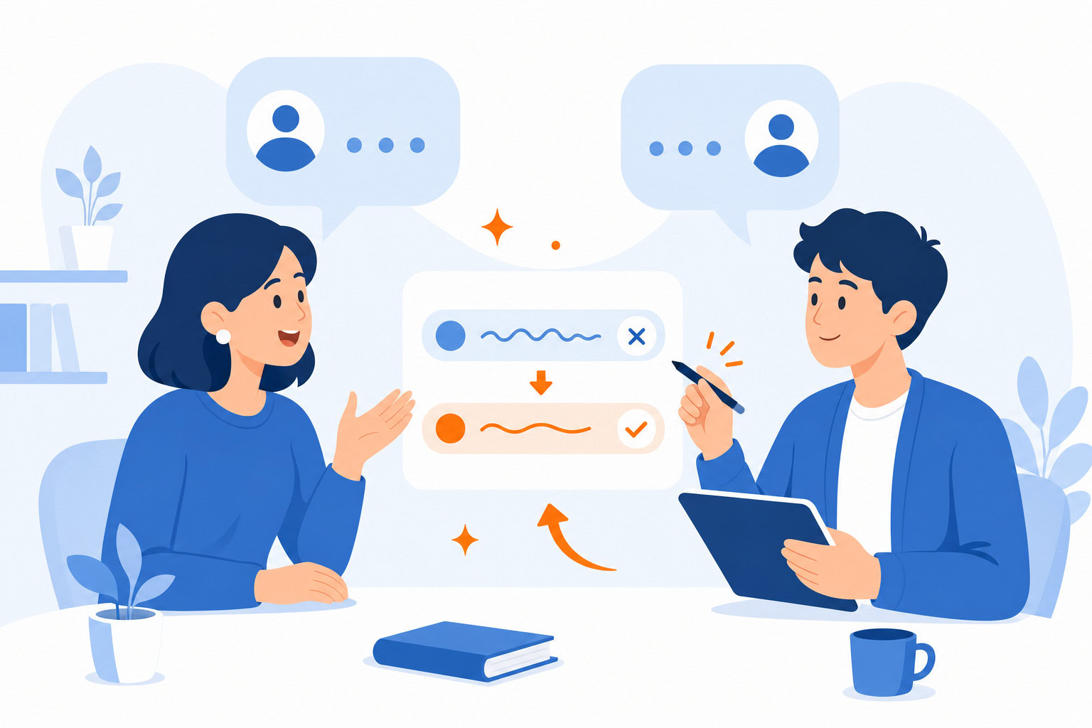 Supporting illustration for ai language learning