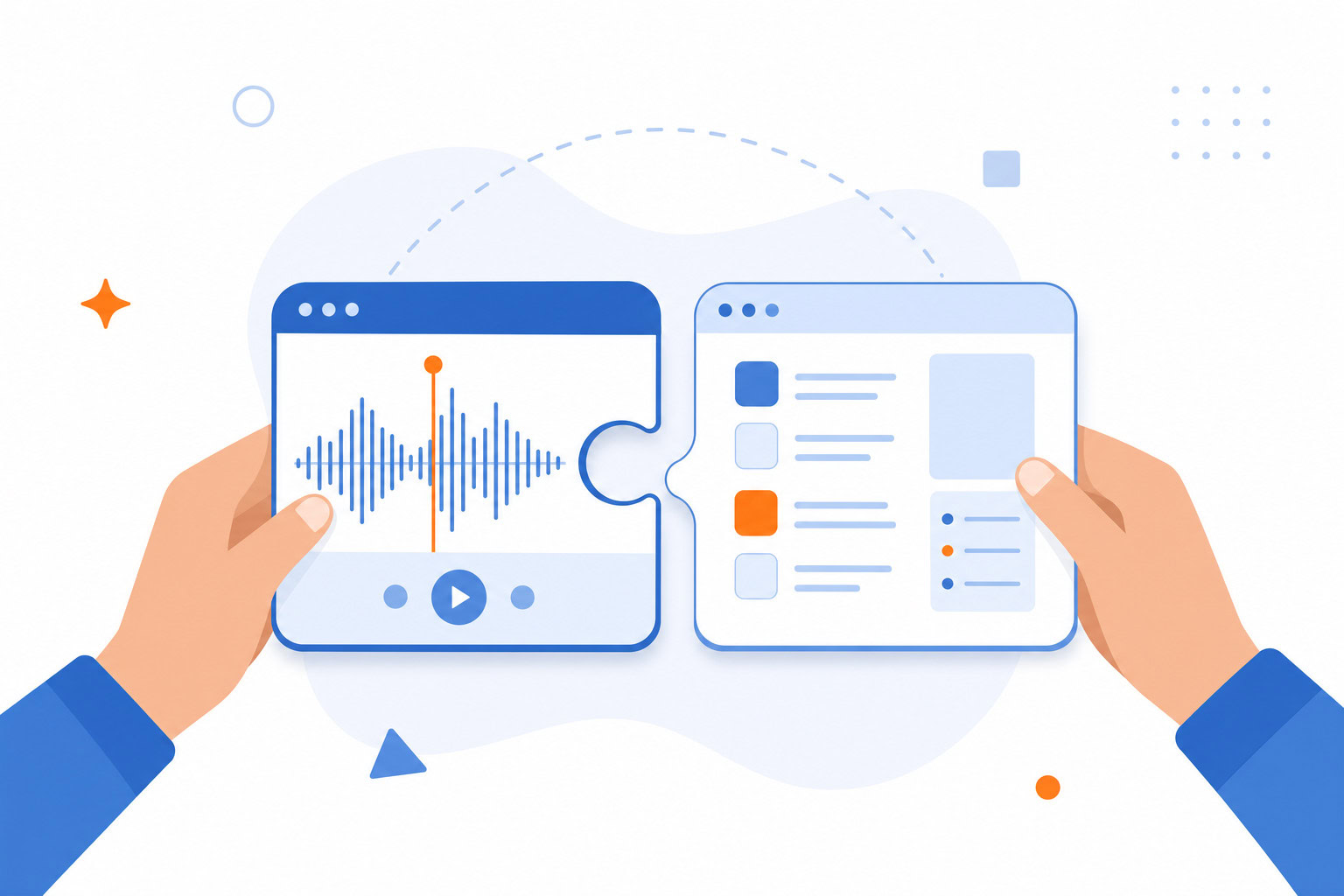 Supporting illustration for ai meeting notes setup