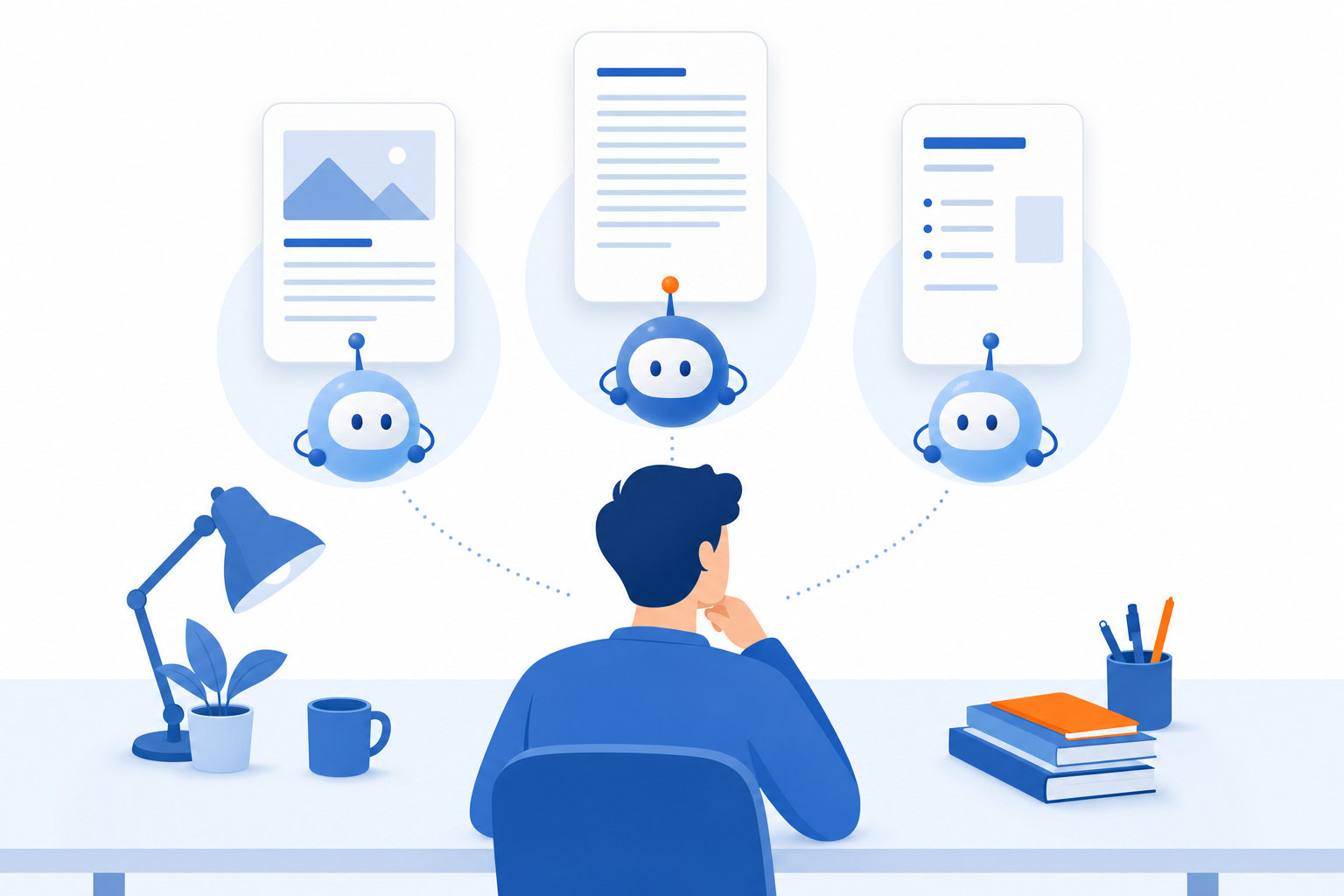 Supporting illustration for best ai writing assistants