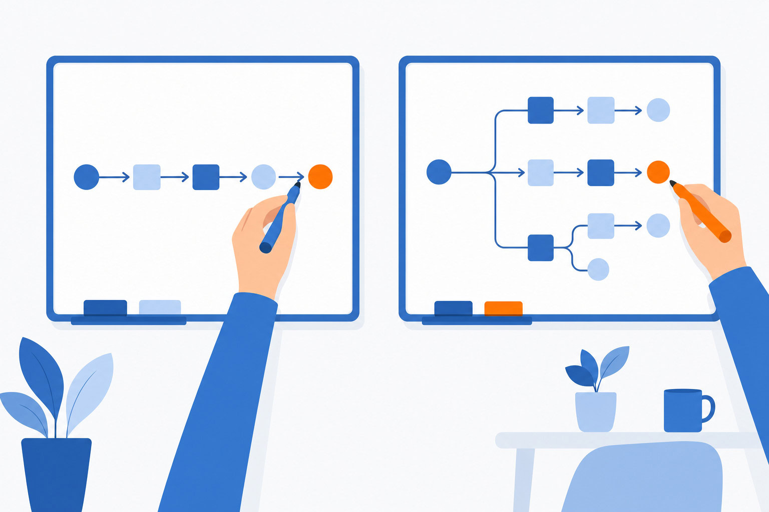 Supporting illustration for zapier vs make