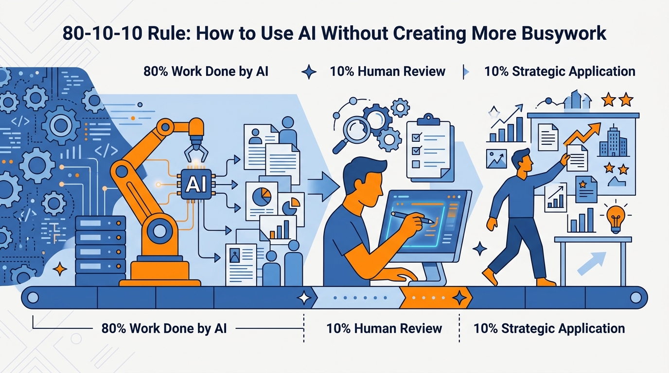 The 80-10-10 Rule: How to Use AI Without Creating More Busywork